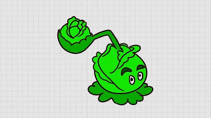 卷心菜投手简笔画　卷心菜投手简笔画怎么画